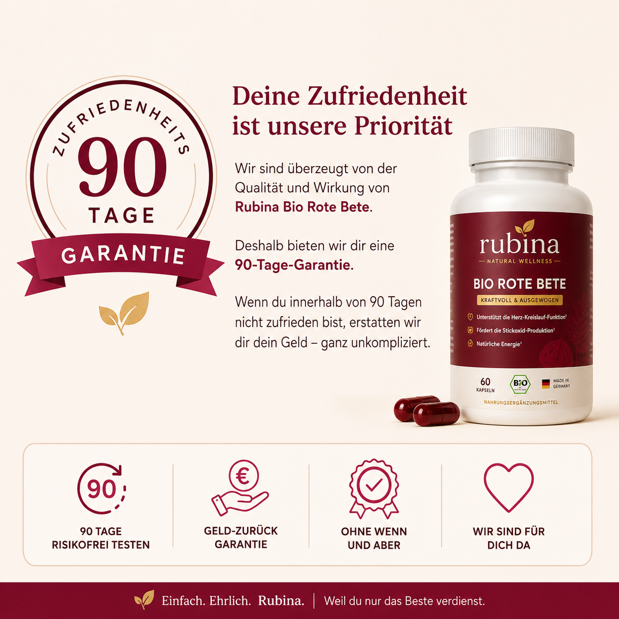 90 Tage Geld-zurück-Garantie
