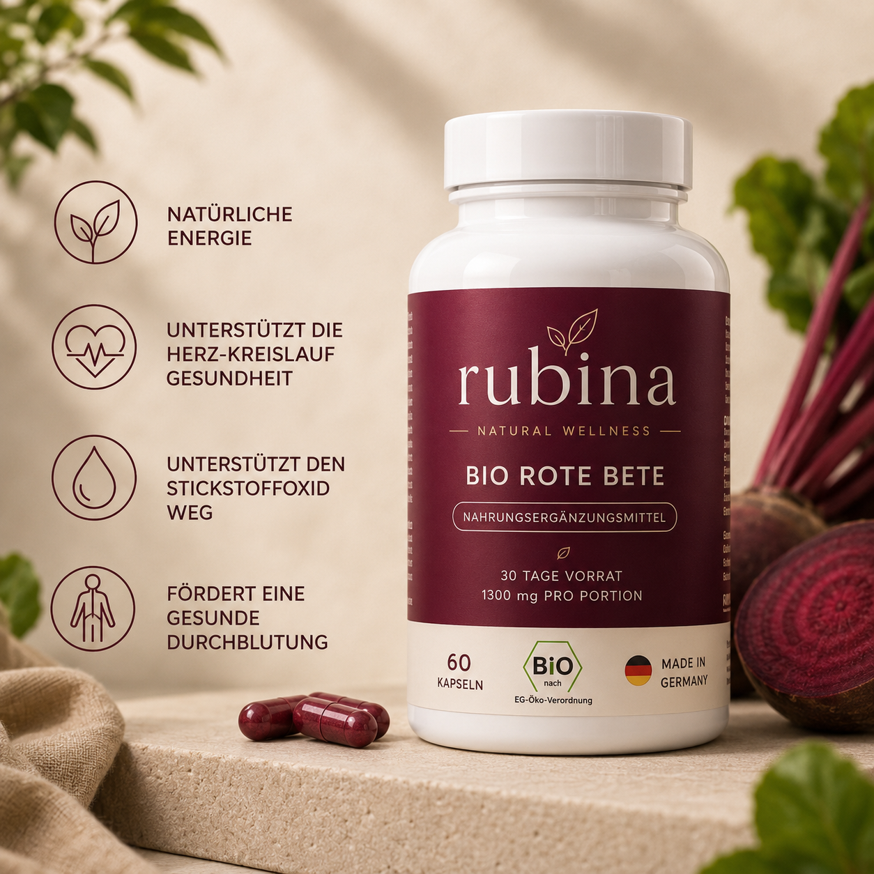 Rubina Packung mit Rote Bete